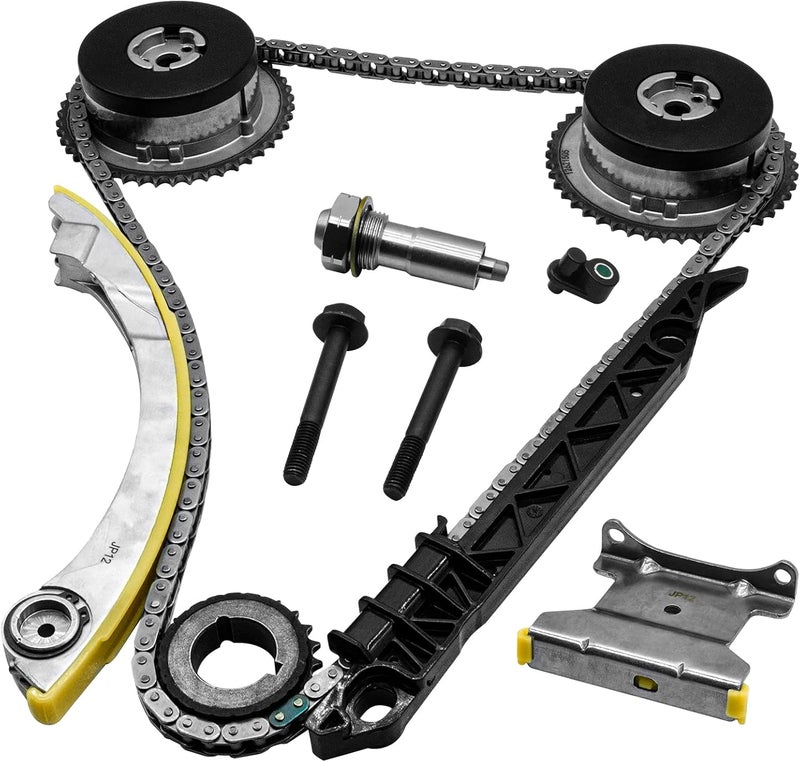 zuverlass 2.4 Timing Chain Kit w/VVT for GMC Terrain for Chevy Equinox 2.4 2011-17, for 14 Impala Malibu, for 09-10 HHR Cobalt 2.2, for Buick Regal LaCrosse Verano 2.4L Ecotec Timing Kit 12621505 9-4201s - Image 1